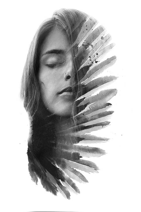 A calm woman, wings unfurling, free from fear